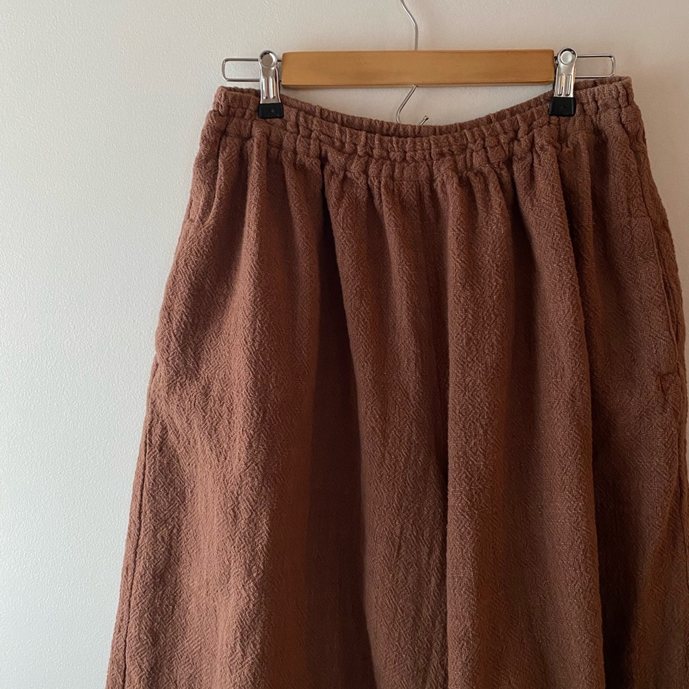 Sangam Linen Wide Leg Palazzo Pants